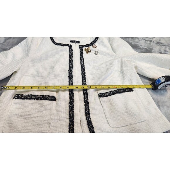 G by Giuliana Women's Large Cream Knit Tweed Cropped Blazer NWOT - Picture 8 of 8